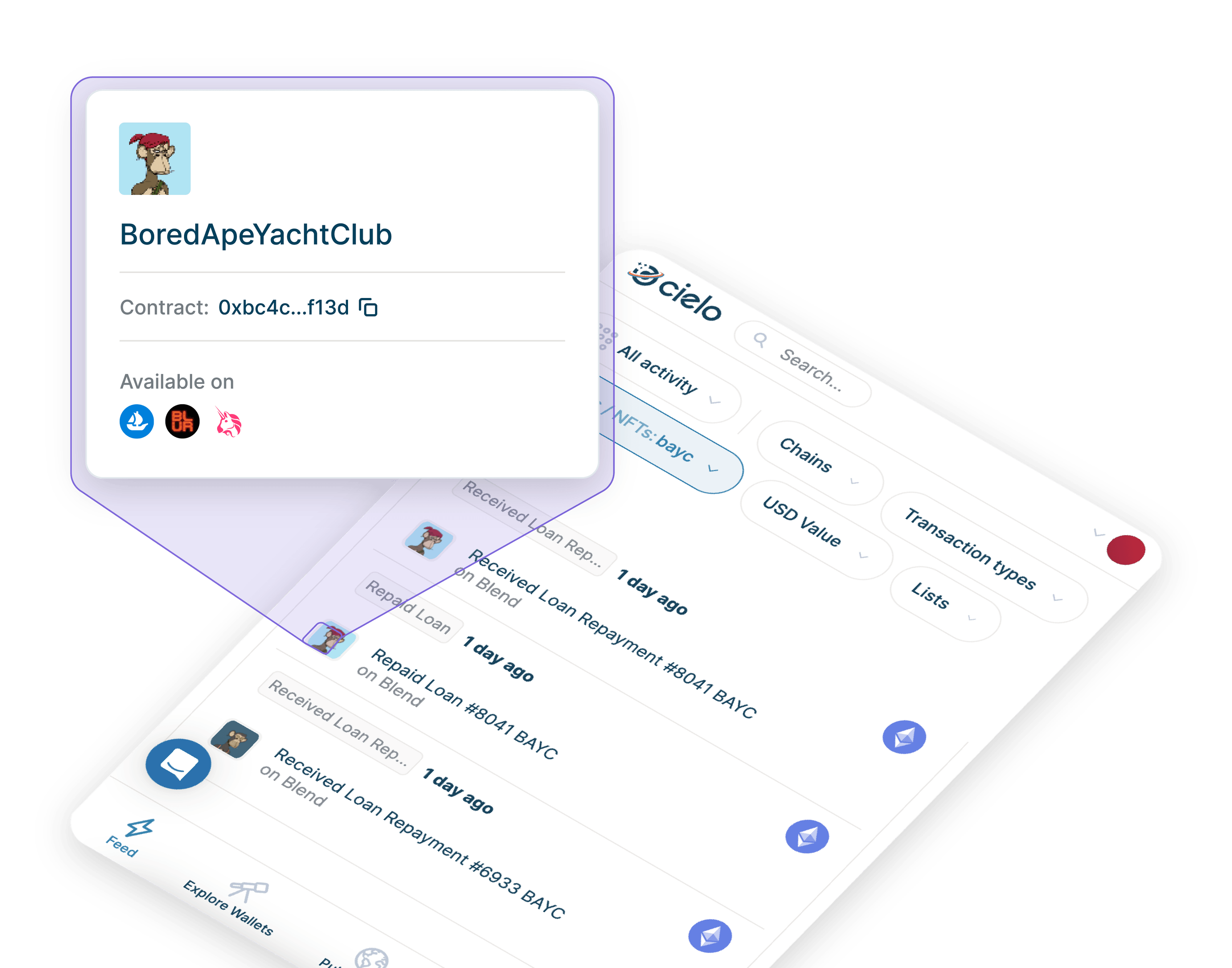 Cielo Finance Onchain Activity Feed + Wallet Tracker